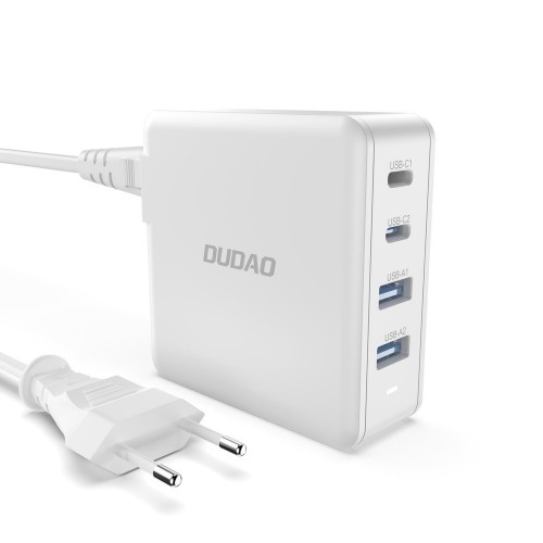 Laadija Dudao A100EU Valge 100W (2xPD / 2xQC3.0)