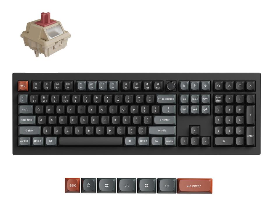 Juhtmevaba klaviatuur KEYCHRON V6 Ultra must