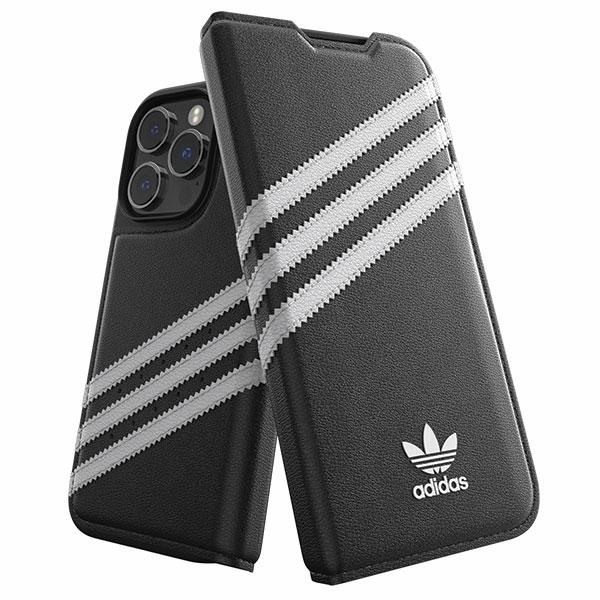 Adidas OR Booklet Ümbris PU iPhone 14 Pro must/valge 50196