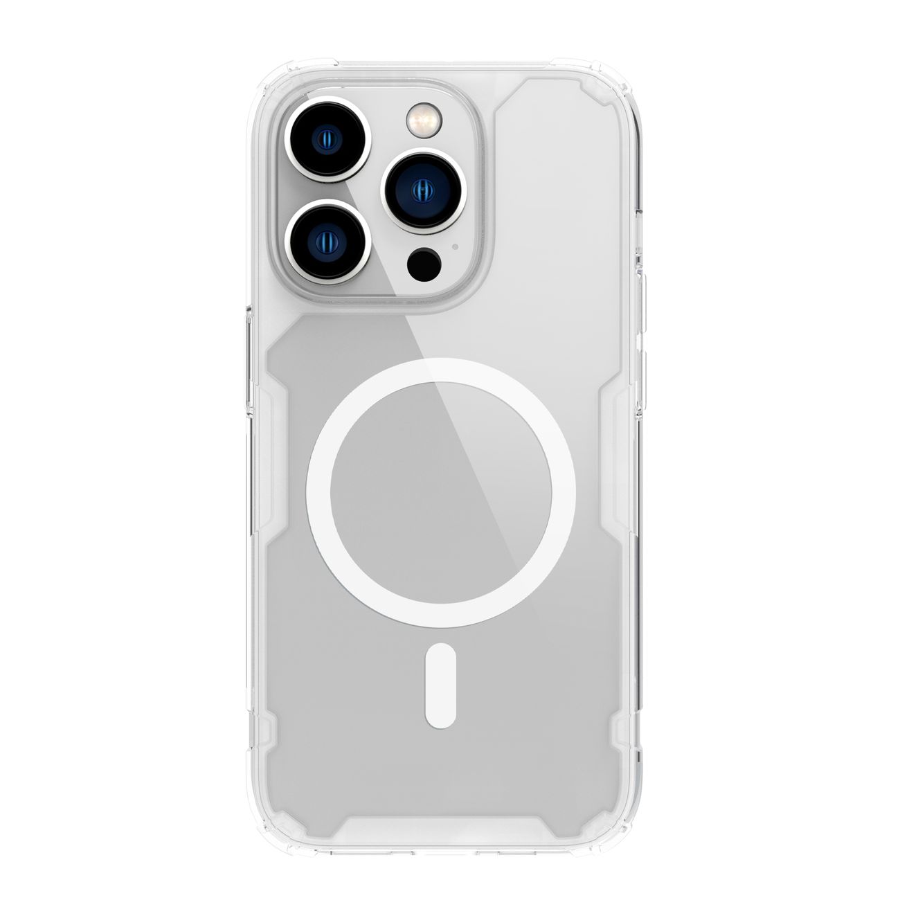 Nillkin Nature Pro Magnetic armored ümbris with MagSafe jaoks iPhone 15 Pro - valge