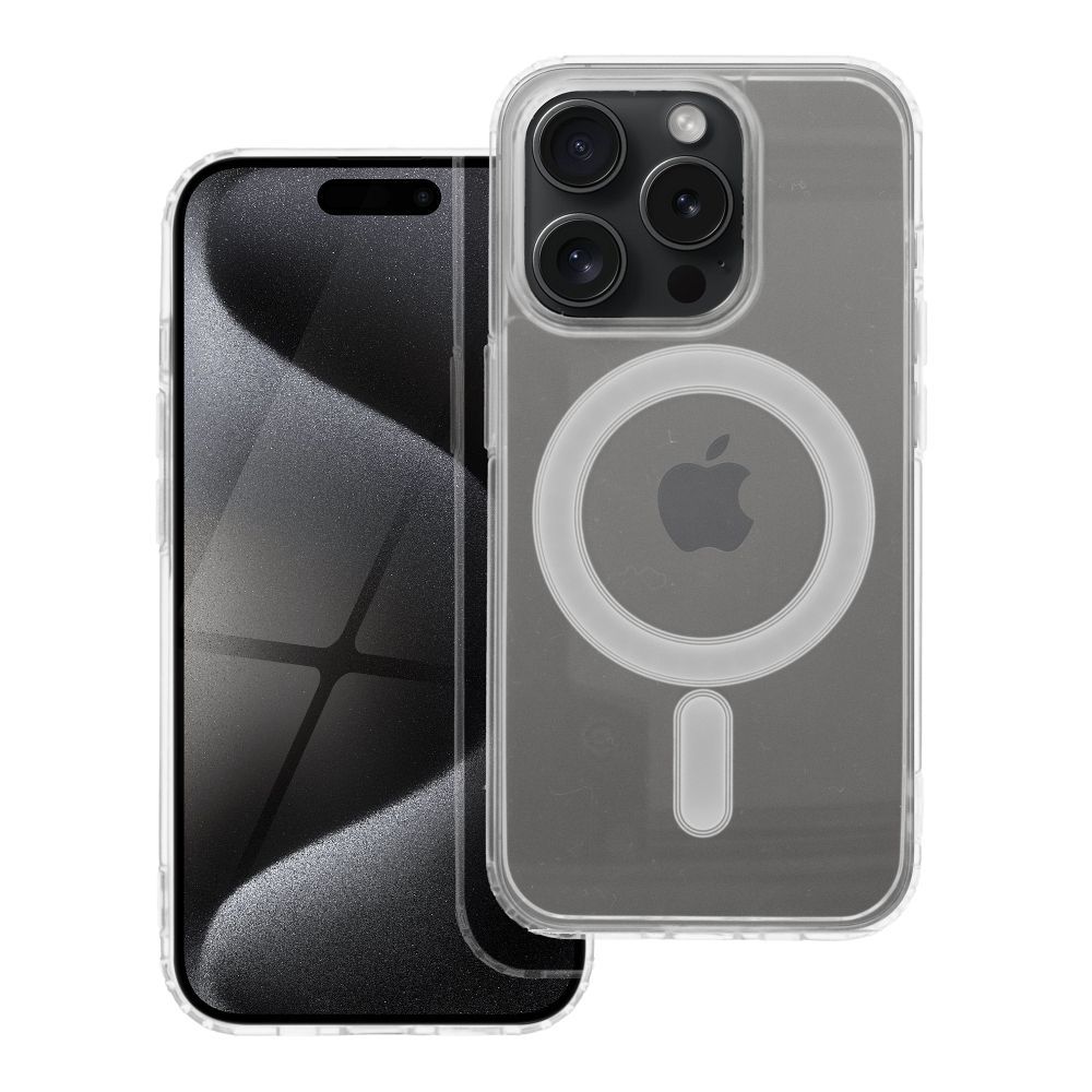 CLEAR MAG ÜMBRIS compatible with MagSafe jaoks IPHONE 15 Pro läbipaistev