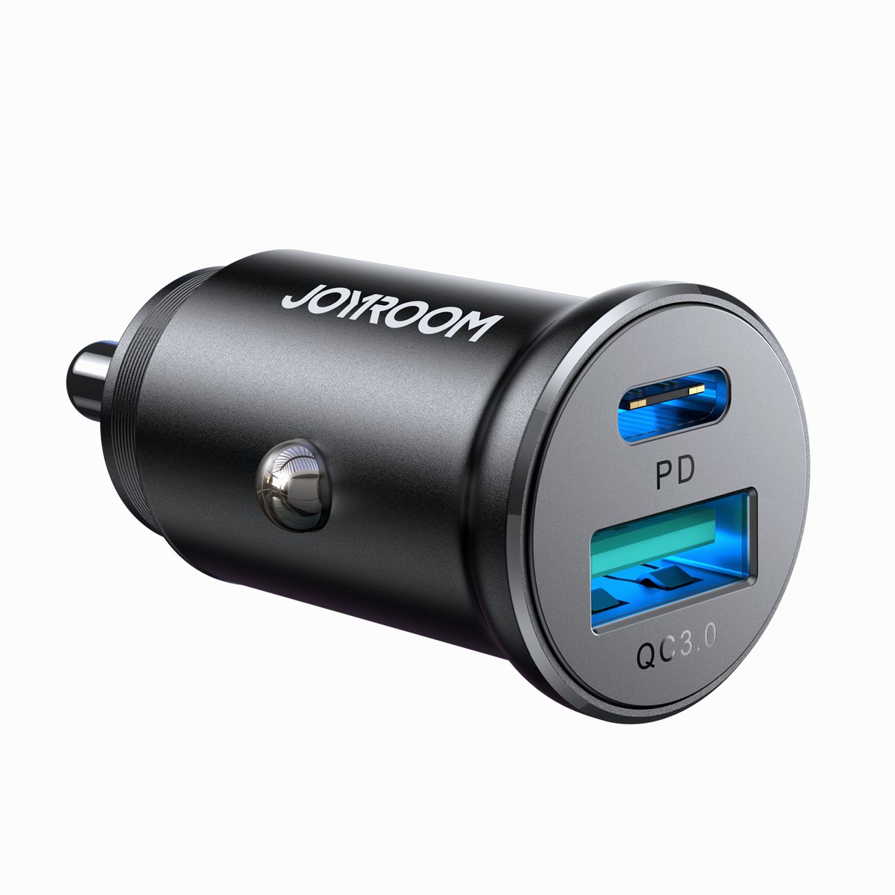 Joyroom JR-CCN05 autolaadija USB-C / USB-A 30W, must