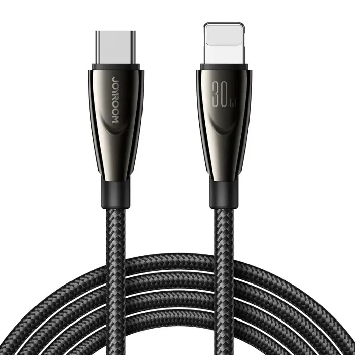 Joyroom Pioneer Series SA31-CL3 кабель USB-C Lightning 30W 1.2м - чёрный