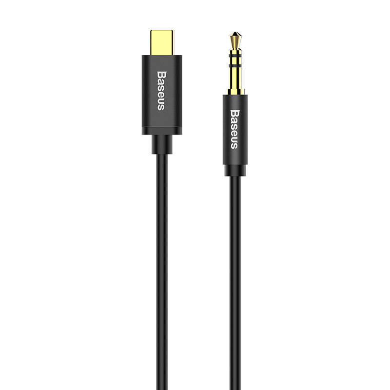 Baseus cable audio Yiven M01 USB-C - jack 3,5 mm 1,2 m must