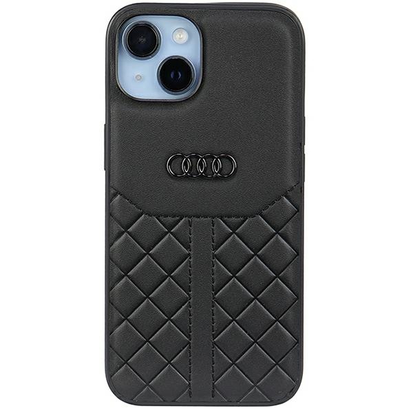 Audi Genuine Leather iPhone 14 6.1" must/must hardcase AU-TPUPPCIP14-Q8/D1-BK