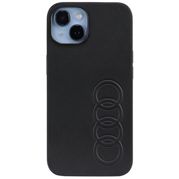 Audi Synthetic Leather iPhone 14 6.1" must/must hardcase AU-TPUPPCIP14-TT/D1-BK