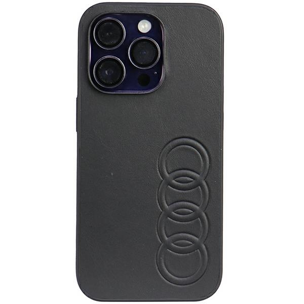 Audi Synthetic Leather iPhone 14 Pro 6.1" must/must hardcase AU-TPUPPCIP14P-TT/D1-BK