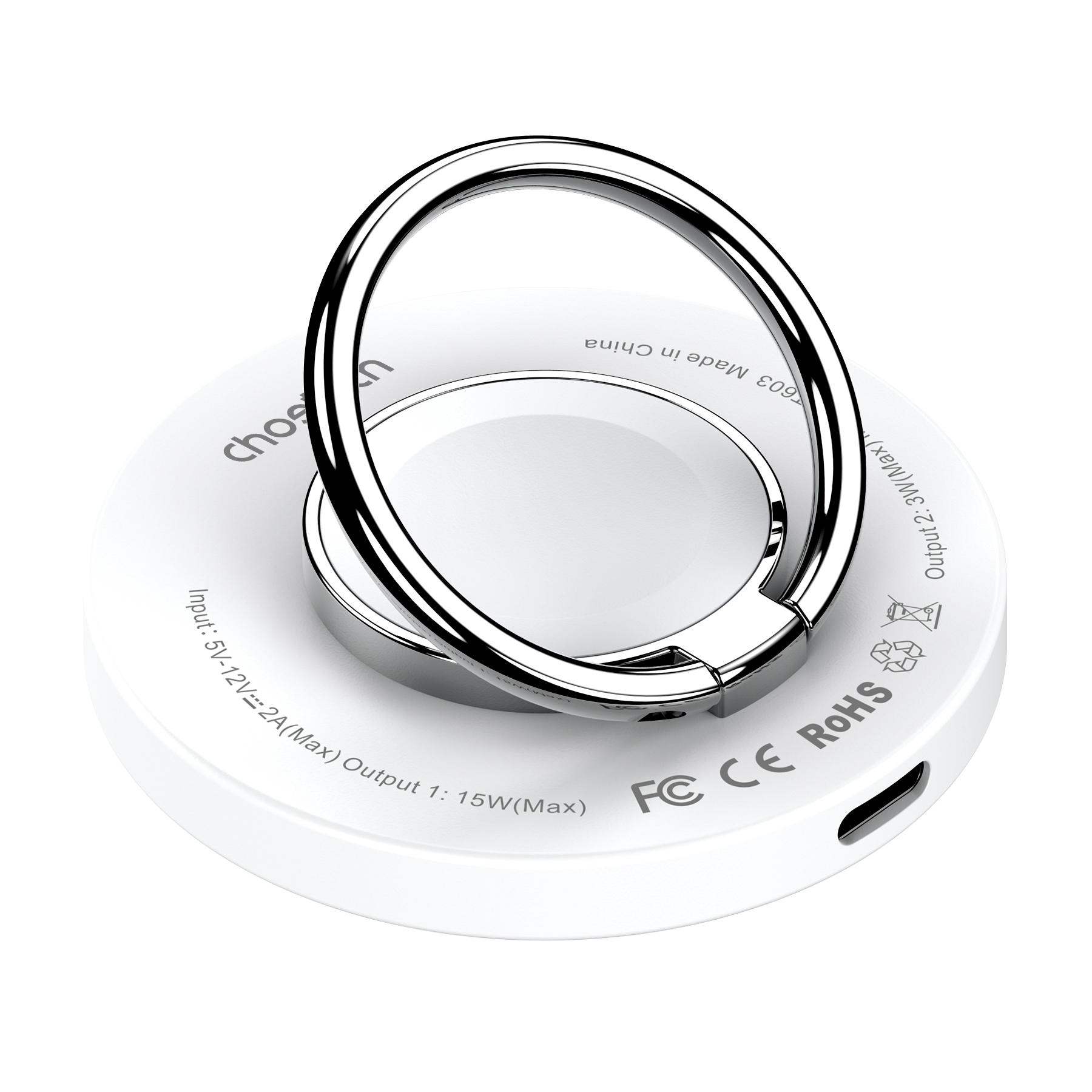 MagSafe Choetech T603-F inductive laadija with hoidja - valge