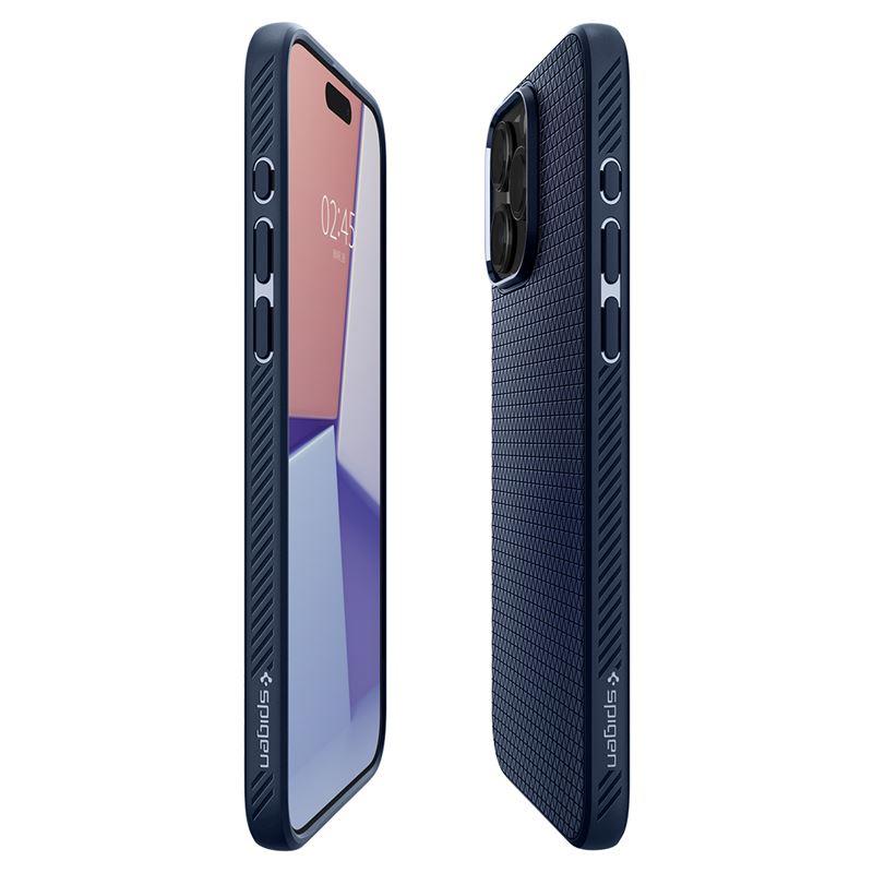 SPIGEN ümbris LIQUID AIR jaoks IPHONE 15 Pro Max tumesinine