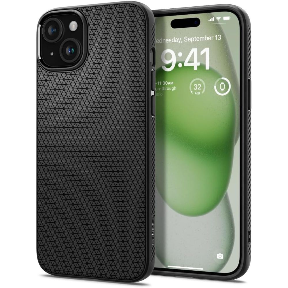 SPIGEN ümbris LIQUID AIR jaoks IPHONE 15 Plus matte must
