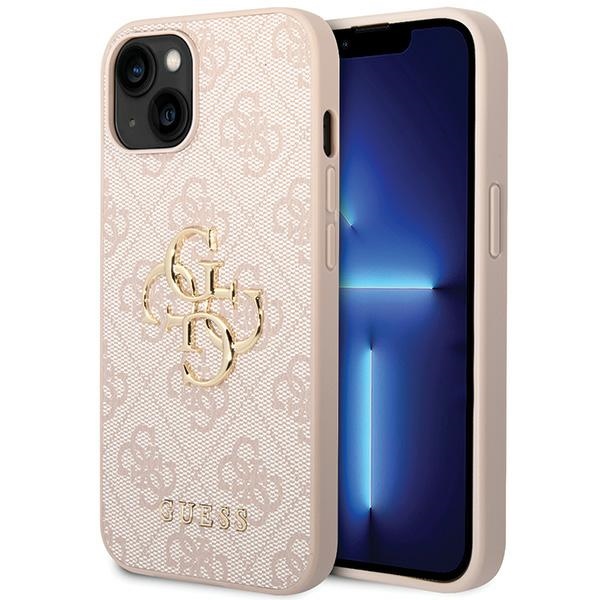 Guess 4G Big Metal Logo iPhone 15 Plus Ümbris - roosa