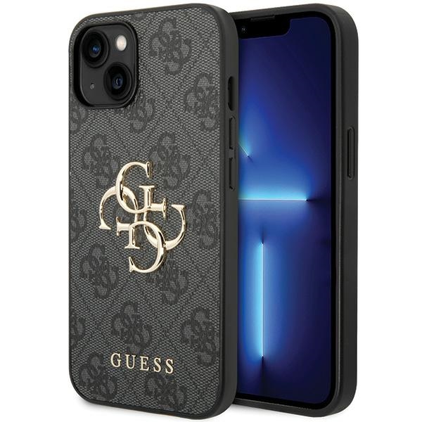 Guess 4G Big Metal Logo iPhone 15 Ümbris - hall