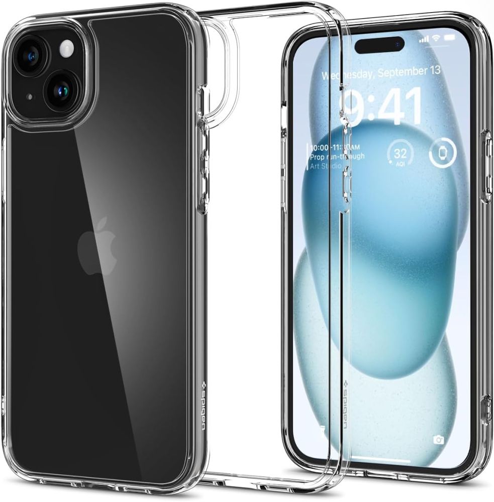 SPIGEN ümbris ULTRA HYBRID jaoks IPHONE 15 läbipaistev