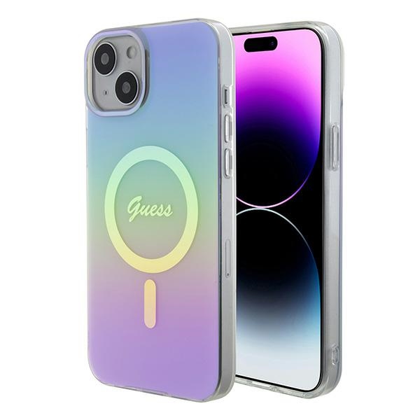 Guess IML Iridescent MagSafe ümbris jaoks iPhone 15 Plus - lilla