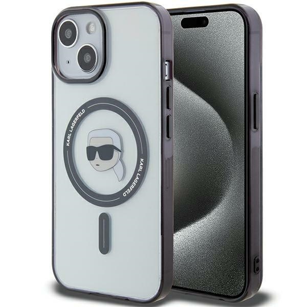 Karl Lagerfeld KLHMP15MHKHNOTK iPhone 15 Plus 6.7" läbipaistev hardcase IML Karl`s Head MagSafe