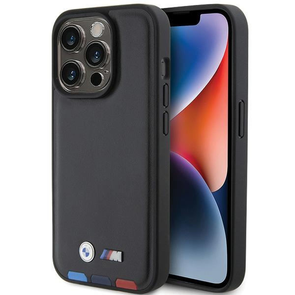 BMW BMHCP15L22PTDK iPhone 15 Pro 6.1" must/must Leather Stamp Tricolor