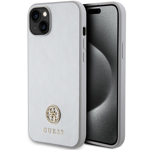 Guess GUHCP15MPS4DGPS iPhone 15 Plus 6.7" hõbedane/hõbedane hardcase Strass Metal Logo