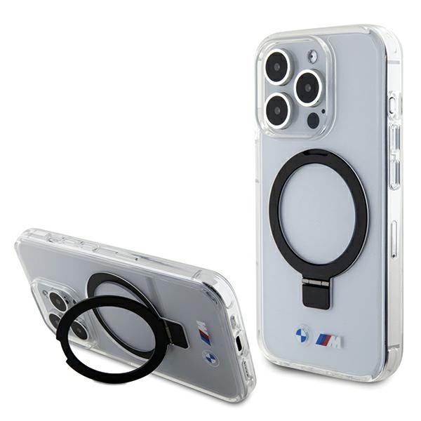 BMW Ring Stand M Collection MagSafe Ümbris jaoks iPhone 15 Pro - Clear