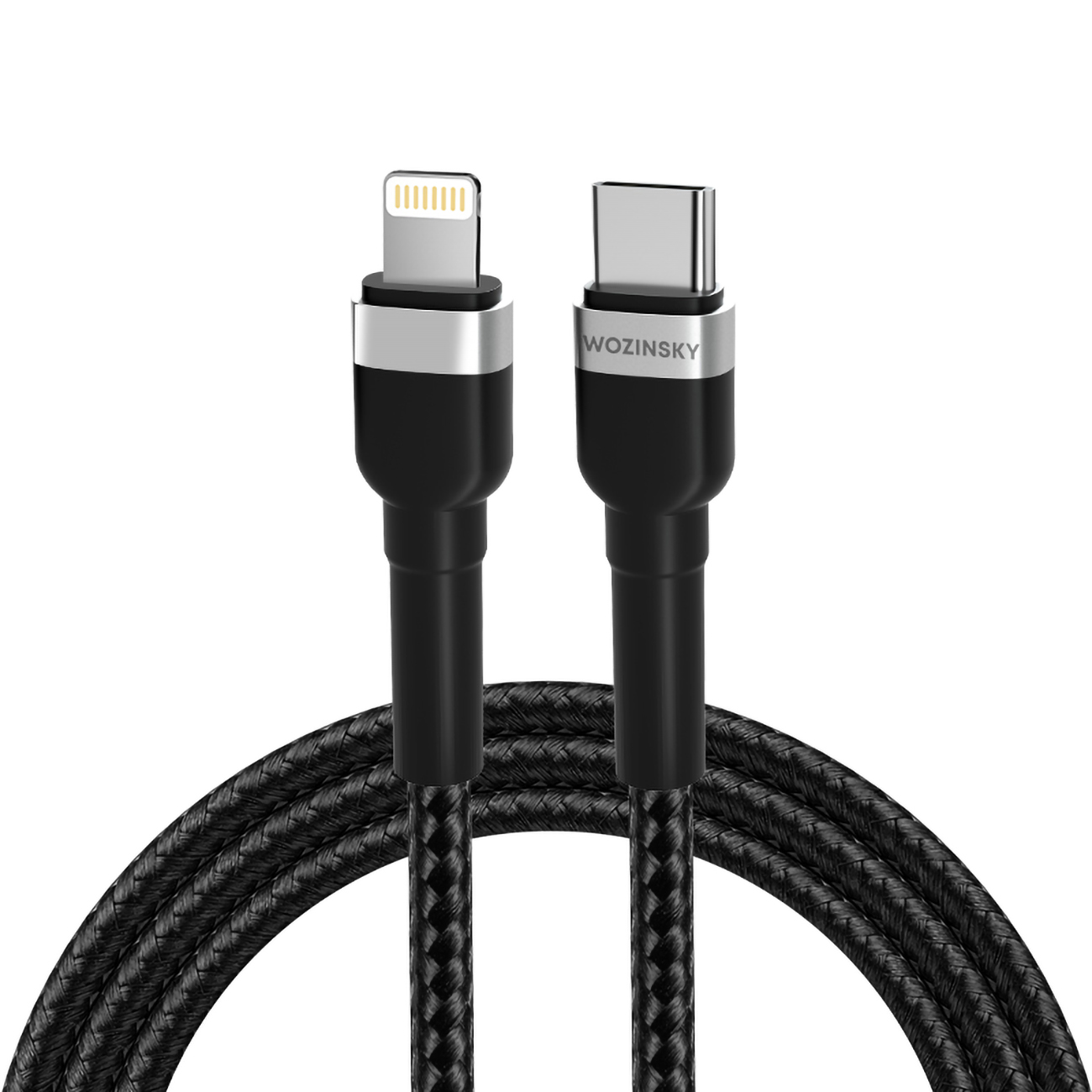 Wozinsky WNBCL1 Lightning / USB-C PD 30W kaabel 1 m - must
