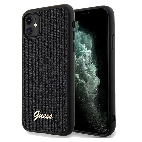 Guess Disco Metal Script ümbris jaoks iPhone 11 / Xr - must