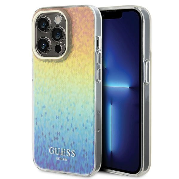 Guess IML Faceted Mirror Disco Iridescent ümbris jaoks iPhone 14 Pro Max - multicolored