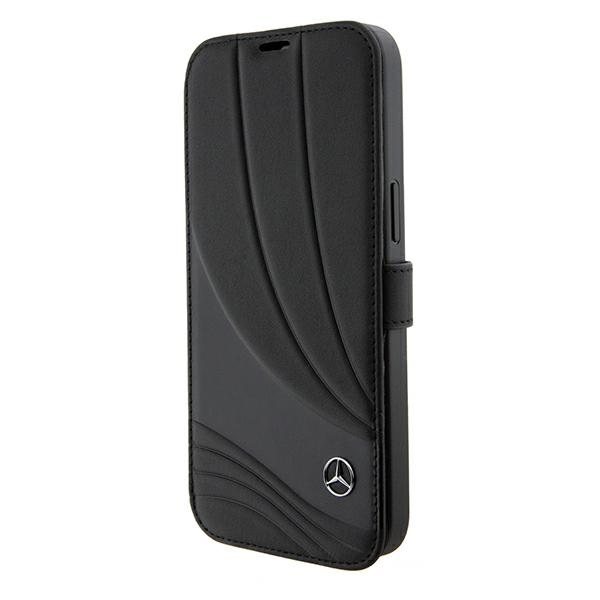 Mercedes Leather Wave Pattern iPhone 15 Pro Ümbris - must