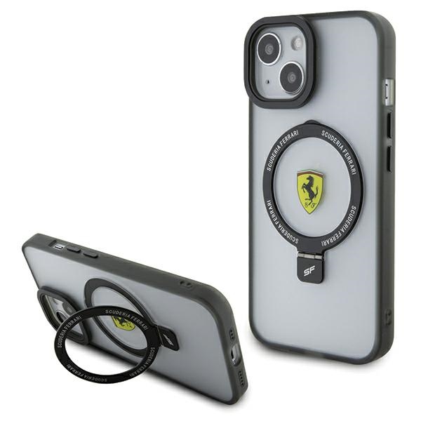 Ferrari Ring Stand 2023 Collection MagSafe Ümbris jaoks iPhone 15 Plus / 14 Plus - läbipaistev