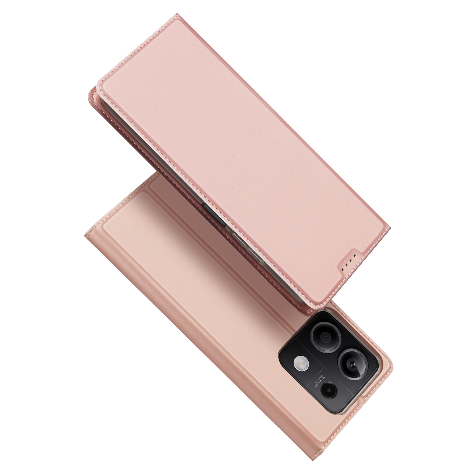 Dux Ducis Skin Pro ümbris with flap and card slot jaoks Xiaomi Redmi Note 13 5G - roosa