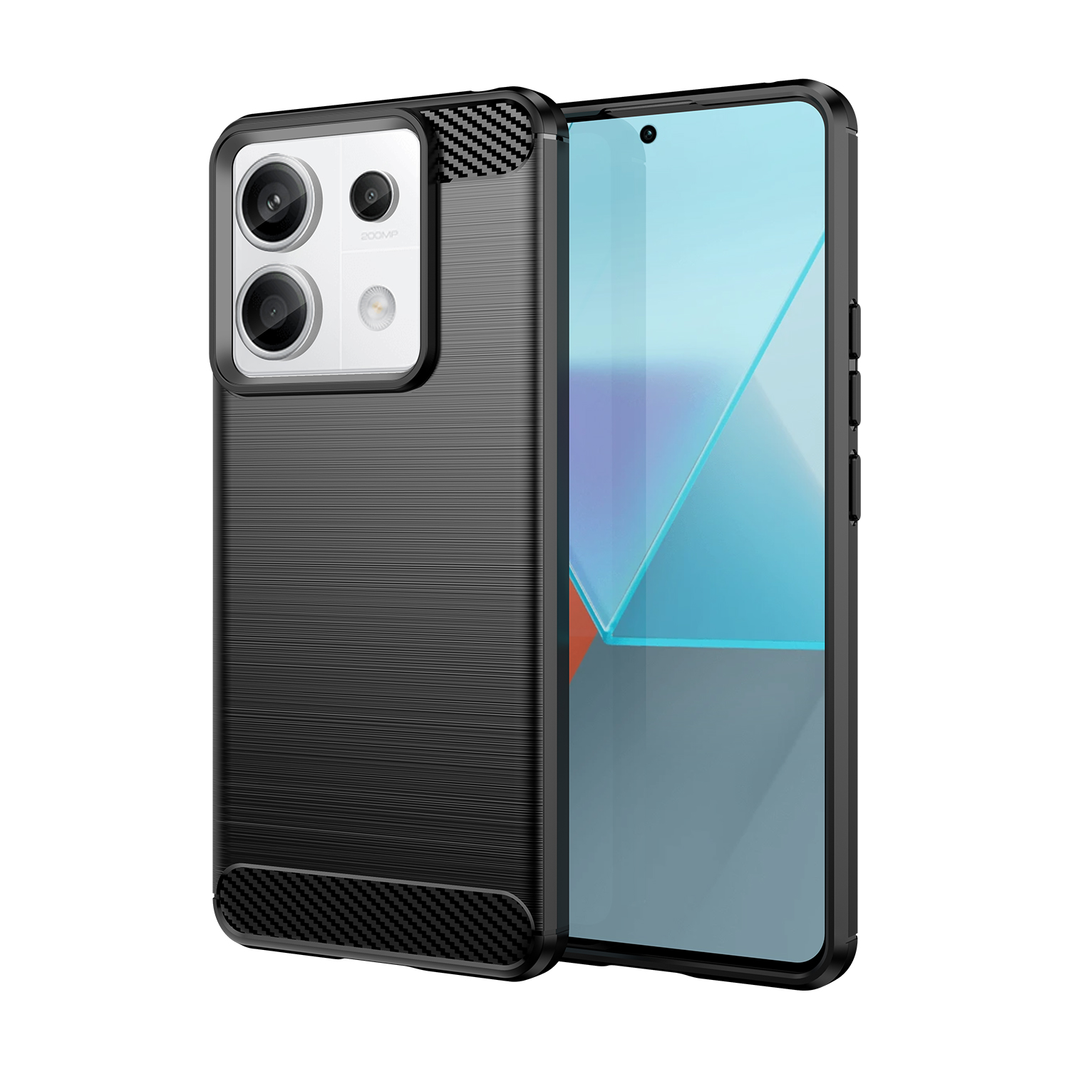 Carbon Ümbris jaoks Xiaomi Redmi Note 13 Pro - must