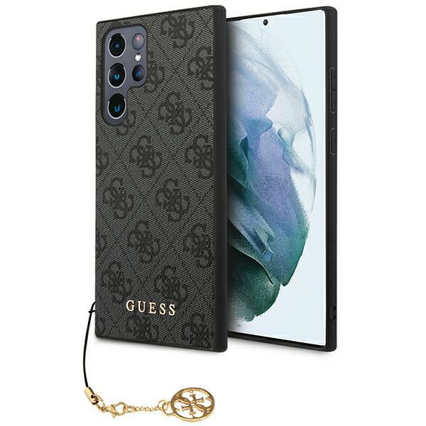 Guess 4G Charms Collection ümbris jaoks Samsung Galaxy S24 Ultra - must
