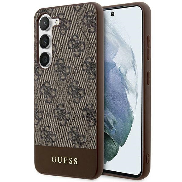 Guess 4G Stripe Collection ümbris jaoks Samsung Galaxy S24+ - brown