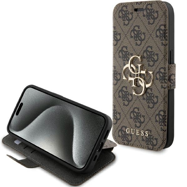 Guess 4G Metal Logo ümbris jaoks iPhone 15 Pro - brown