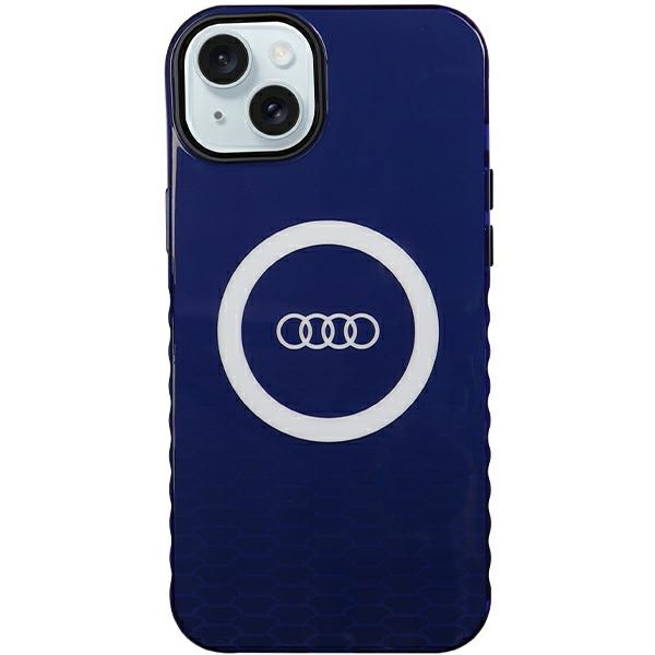 Audi IML Big Logo MagSafe ümbris jaoks iPhone 15 Plus / 14 Plus - sinine