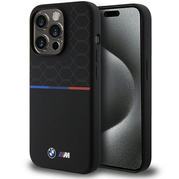 BMW M Silicone Pattern MagSafe ümbris jaoks iPhone 15 Pro - must