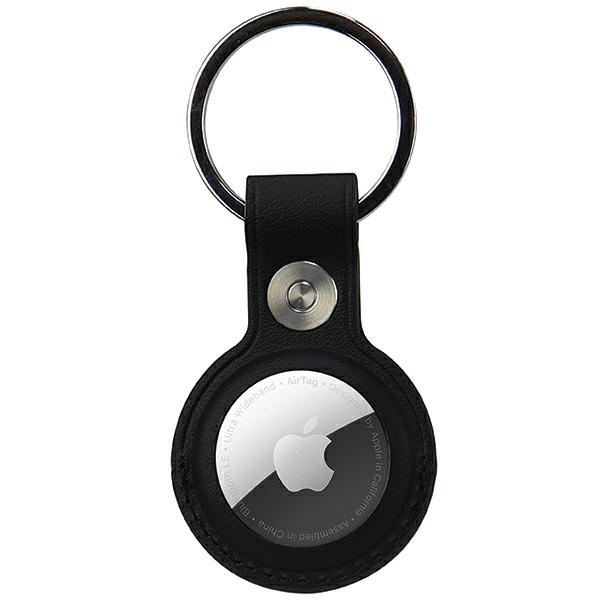 Audi Synthetic Leather AirTag ümbris - must