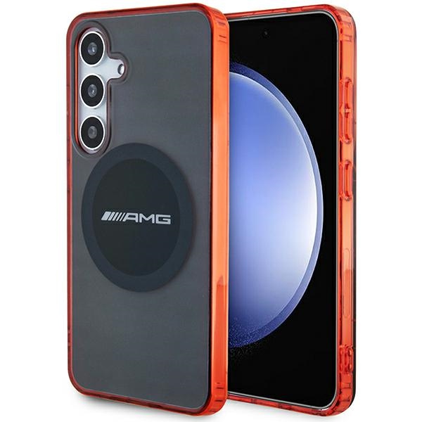 AMG läbipaistev Bicolor MagSafe ümbris jaoks Samsung Galaxy S24 - must