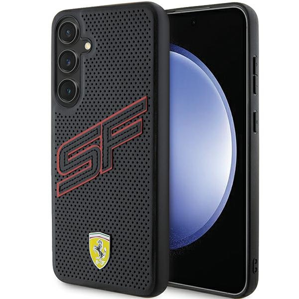 Ferrari Big SF Perforated ümbris jaoks Samsung Galaxy S24+ - must