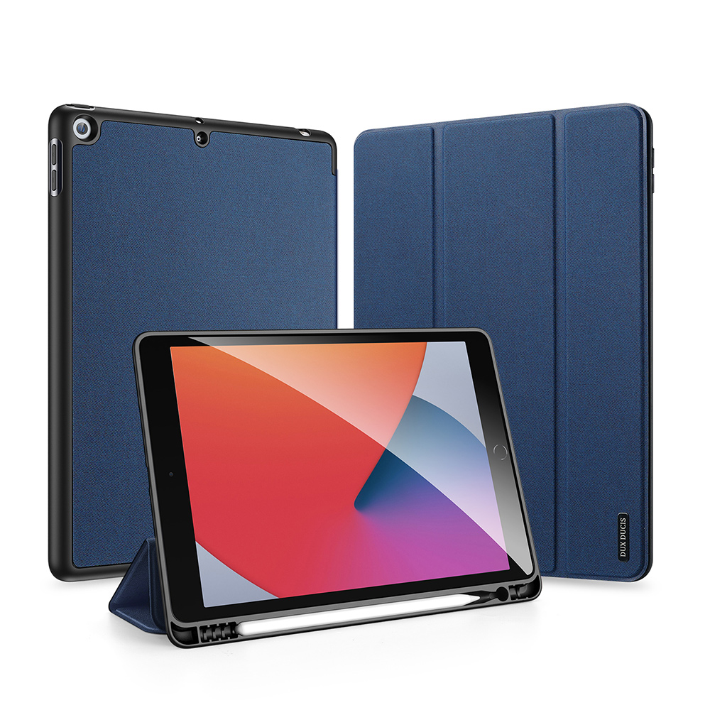 Dux Ducis Domo ümbris with flap and smart sleep jaoks iPad 7 / 8 / 9 10.2'' - sinine