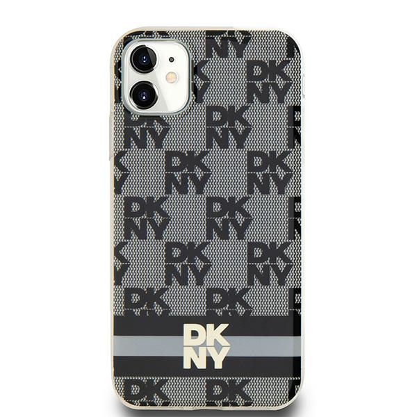 DKNY IML Checkered Mono Pattern & Printed Stripes MagSafe Ümbris jaoks iPhone 11 / Xr - Must