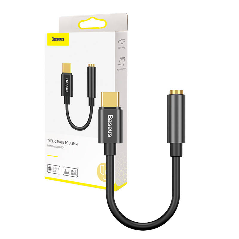 Audio dapter Baseus L54 iš Type-C to 3.5mm must CATL54-01