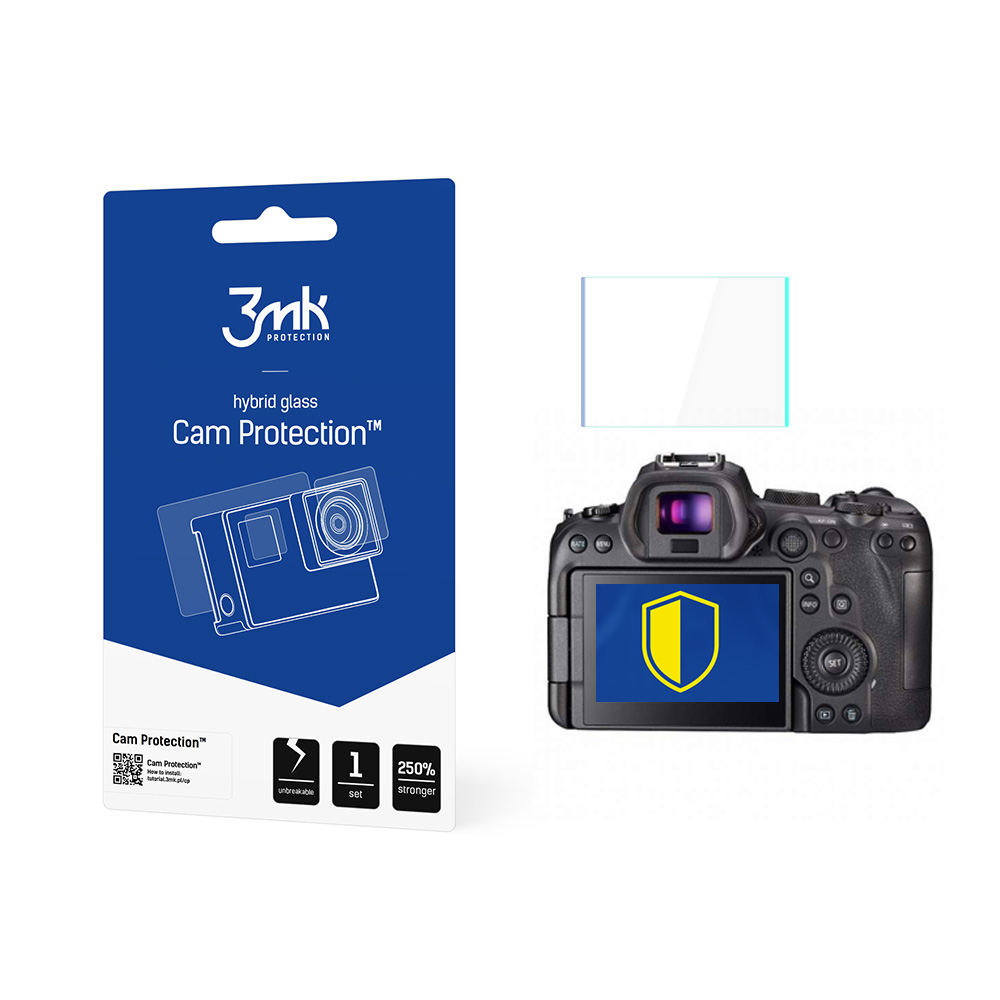3mk Cam Protection kaitseklaas Canon EOS R6 jaoks