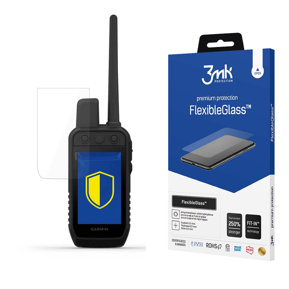3mk FlexibleGlass™ Hübriidklaas jaoks Garmin Alpha 300K