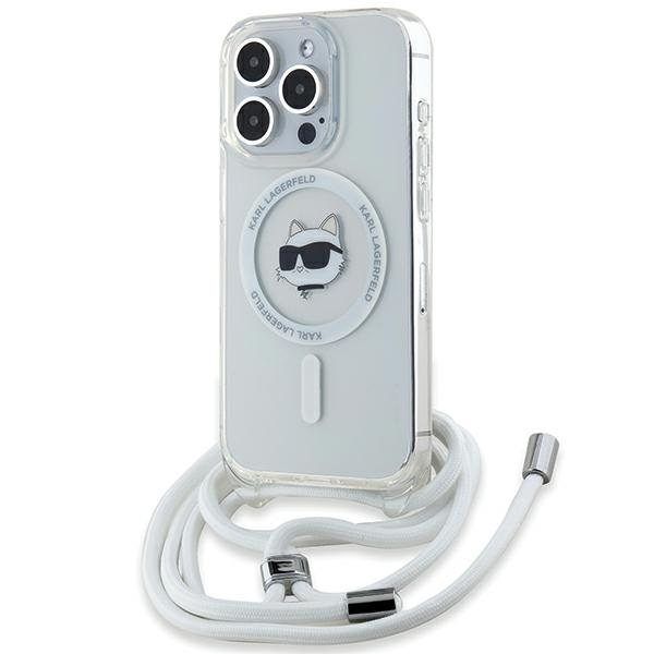 Karl Lagerfeld IML Choupette Head & Cord MagSafe ümbris jaoks iPhone 14 Pro Max - läbipaistev