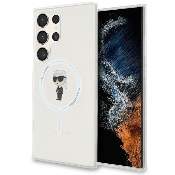 Karl Lagerfeld IML Ikonik MagSafe ümbris jaoks Samsung Galaxy S24 Ultra - läbipaistev