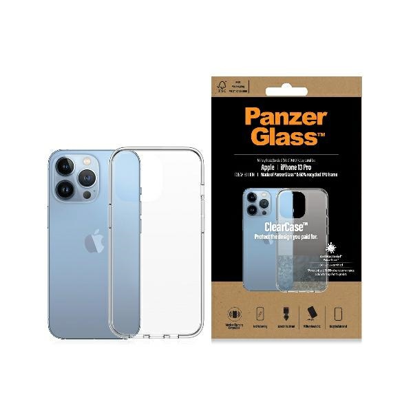 PanzerGlass ClearCase antibacterial Military Grade certified ümbris jaoks iPhone 13 Pro - läbipaistev
