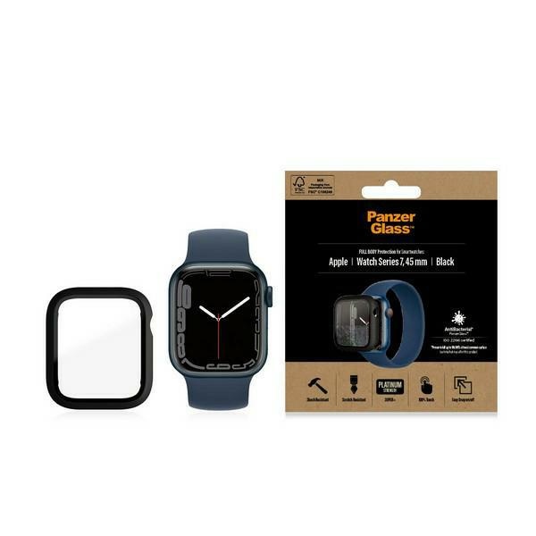 PanzerGlass Full Body Ümbris jaoks Apple Watch 7 45mm - Must