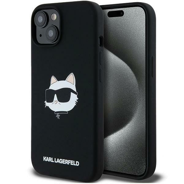 Karl Lagerfeld Silicone Choupette Head MagSafe Ümbris jaoks iPhone 15 Plus / 14 Plus - must