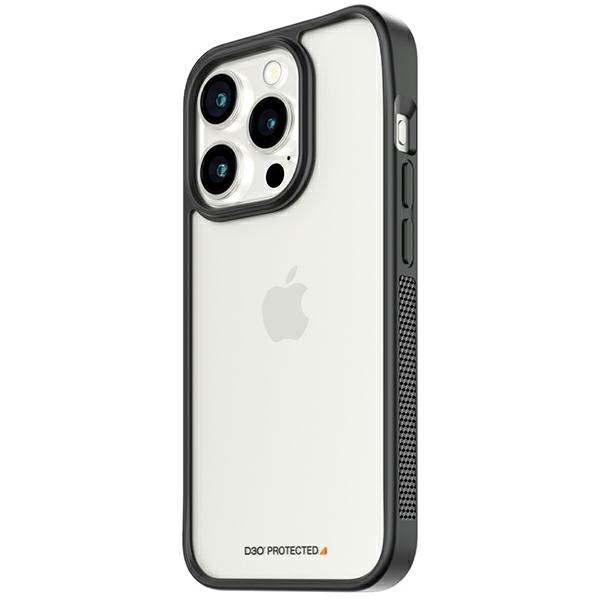 Military Grade Certified PanzerGlass ClearCase iPhone 15 Pro Ümbris - Läbipaistev & Must