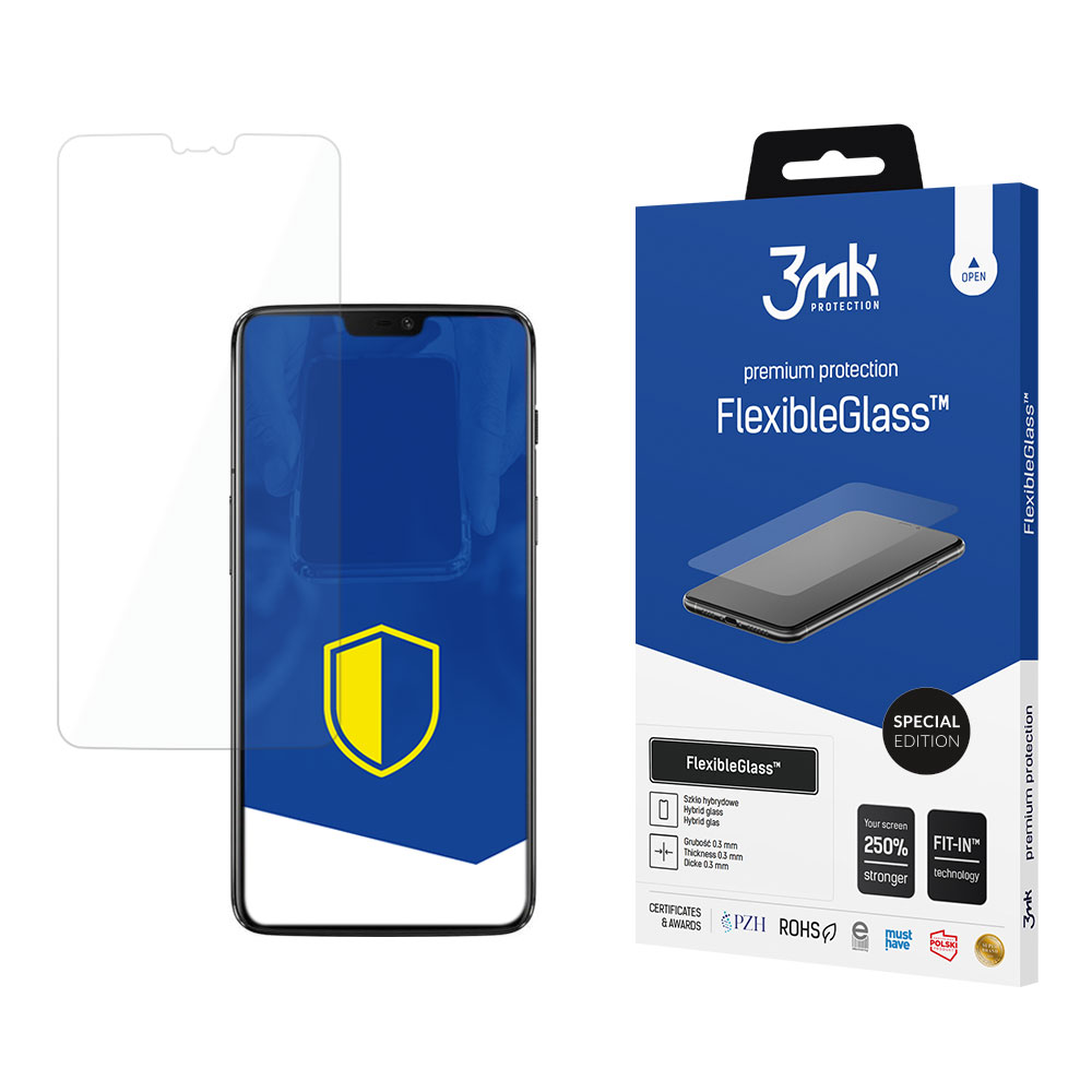 3mk FlexibleGlass Special Edition karastatud klaas OnePlus 6 jaoks