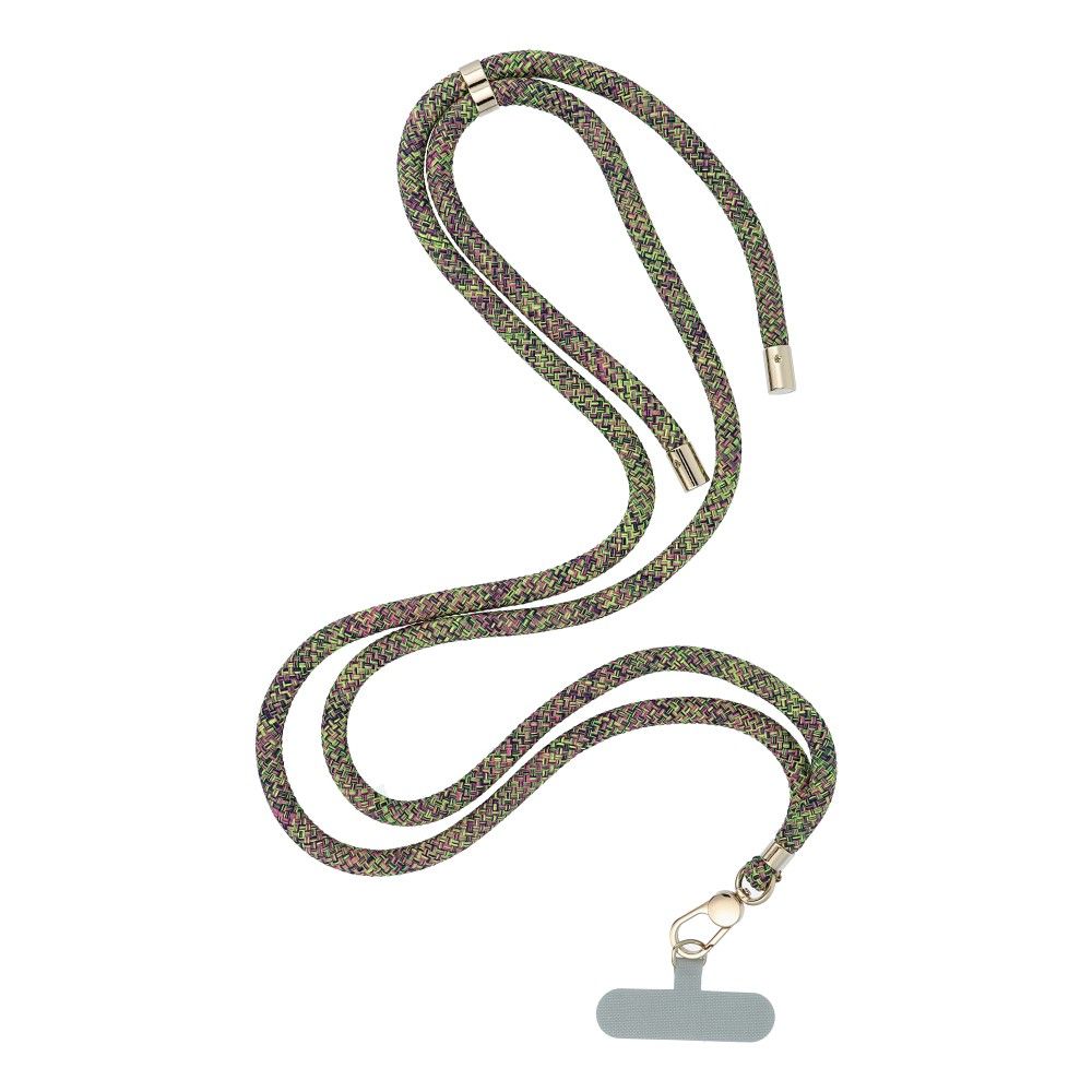 SWING (8mm) Phone lanyard, Phone pendant with adjustable length / cord length 165cm (max 82.5cm in the loop) / on the shoulder or neck - hall-roheline-roosa